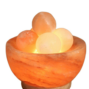 Natural Himalayan <b>Pink</b> Rock Crystal Lamp 5x5x7 Fire <b>Bowl</b> From Pakistan Handcrafted Natural Crafts - Product Image 4