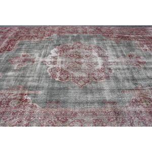 Tapis vintage surdimensionné, tapis turc 8,5x12,3 pieds, tapis en laine rouge - Product Image 4