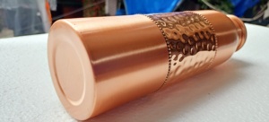 Classic Embossed Hammered Copper Bottles Portable Ayurvedic Water Bottle Pure Copper <b>Drinkware</b> Handmade Bottle Wholesale Export - Product Image 6