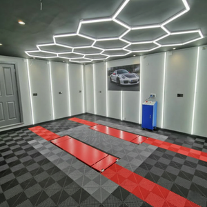 Dalles <span class=keywords><strong>de</strong></span> garage en plastique antidérapantes à emboîtement, idéales <span class=keywords><strong>pour</strong></span> le lavage <span class=keywords><strong>de</strong></span> voitures, le detailing, comme couvercle <span class=keywords><strong>de</strong></span> drainage, écologiques, imperméables, couleur personnalisable - Product Image 2