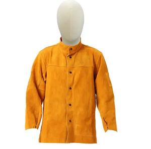 Veste anti-chaleur pour hommes de qualité supérieure, résistante, en cuir de vachette pleine fleur, réfléchissante, pour soudeurs, Farsana Exports, logo personnalisé - Product Image 1