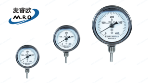 Termómetro Industrial Bimetálico de 4 Pulgadas (100 mm), Acero Inoxidable 304, Montaje Inferior, 0-100 °C, Vástago de 150 mm, 1/2 NPT, IP55, Reinicio Externo a Cero, Medidor de Temperatura para HVAC - Product Image 2