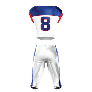 Vêtements de sport unisexes à séchage rapide conçus sur mesure, ensemble d'uniforme de football américain avec costume à manches courtes, vente en gros en usine pour adultes - Product Image 5