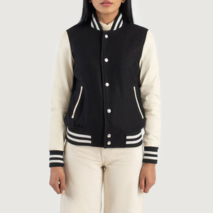 Wholesale Custom Streetwear College Varsity <b>Jacket</b> Women <b>Baseball</b> <b>Bomber</b> Letterman Varsity <b>Jacket</b> For Women - Product Image 4