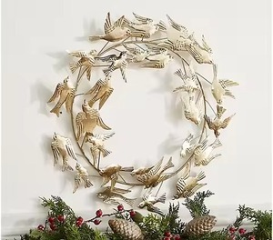 Metal <b>Christmas</b> Hanging Wreath Top Selling and High Quality <b>Garland</b> for Home Hotel Indoor Decor Usage - Product Image 2