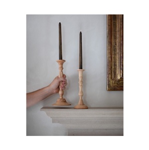 Decorative Wooden <b>Candle</b> Stand for Luxury Home Styling Natural Grain Texture Premium Handcrafted Look Eco-friendly Christmas Use - Product Image 3