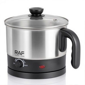 Pot à nouilles RAF 1500W avec corps en acier inoxydable d'une capacité <span class=keywords><strong>de</strong></span> 1,5 L Voyant lumineux à base pivotante à 360 ° et opération simple et facile - Product Image 3