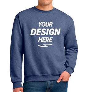 เสื้อสเวตเชิ้ตผ้าฝ้ายแท้ 100% สำหรับผู้ชาย ผลิตจากโรงงานโดยตรง รับผลิตแบบ OEM พร้อมบริการติดแบรนด์ คอกลม ผ้าเทอร์รี่หนานุ่ม - Product Image 4