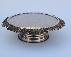 Corbeille à fruits sur pied en acier inoxydable, artisanale, écologique, jetable, minimaliste, de qualité, centre de table décoratif - Product Image 1