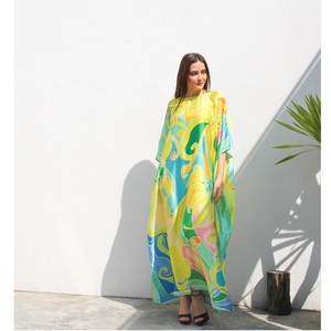 เดรสยาวของผู้หญิงชุดเดรสยาวแบบมีสไตล์ชุดชายหาดผ้าฝ้ายระบายอากาศพร้อมกระโปรงด้านล่างสำหรับวันหยุดฤดูร้อน - Product Image 1