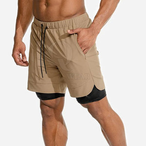 Pantalones Cortos Deportivos Casuales para Hombre, Diseño Personalizado, Ligeros, Transpirables, de Secado Rápido, Servicio OEM, Poliéster/Algodón - Product Image 1