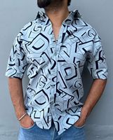 Kemeja Bisnis Lengan Panjang Motif Bunga Custom, Bahan Katun Tebal, Anti Kusut, Regular Fit, Bernapas, Ramah Lingkungan