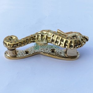 Dụng Cụ Gõ Cửa Hình Ngựa Biển Bằng Đồng Thau Đồ Cứng Cửa Cổ Thủ Công Chắc Chắn Dụng Cụ Gõ Cửa Động Vật Xuất Khẩu Anh Mỹ - Product Image 5