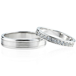 Bague de mariage moderne en argent 925 avec diamant cultivé en laboratoire Comfort Fit Minimalist Daily Wear Bague de fiançailles Cadeau de luxe pour les fêtes de femmes - Product Image 1