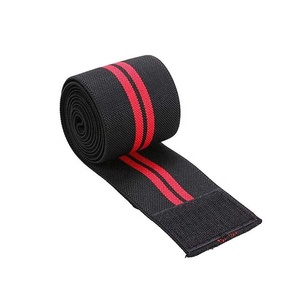 2026 New Arrival Adjustable Weight Lifting Knee Wraps Knee Support Customized Gym Training Knee Wraps - Product Image 6