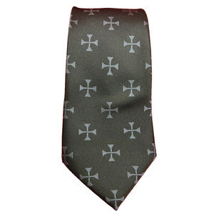 Corbata hecha a mano con diseño personalizado para hombre, tejido de poliéster de seda de secado rápido, estilo informal, corbata masónica - Product Image 2