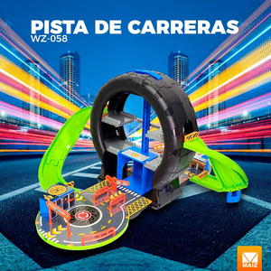 Coches de Pista de Carreras de Juguete para Niños, Portátiles - Colores Surtidos - Product Image 2