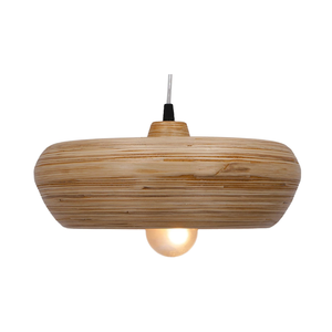 Venta al por mayor de pantalla de bambú hilado natural decoración del hogar luz colgante buen precio de Vietnam - Product Image 1