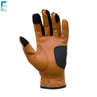 Guantes de equitación de cuero de invierno de diseño personalizado, unisex, de alta calidad, antideslizantes, de secado rápido, transpirables, con agarre completo para las manos.