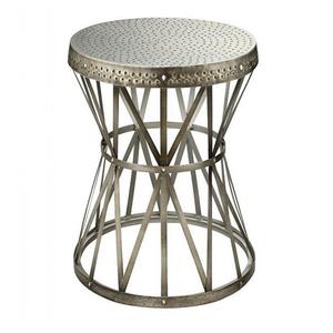 Table d'appoint arrondie en bois Meubles en métal Qualité durable Table d'appoint décorative pour meubles en métal faits à la main - Product Image 3