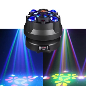 Nuovo piccolo modello di sole cinque In uno occhi dell'ape ha portato effetto del fascio di sorgente luminosa a testa mobile con Laser rosso verde per eventi DJ Laser - Product Image 1