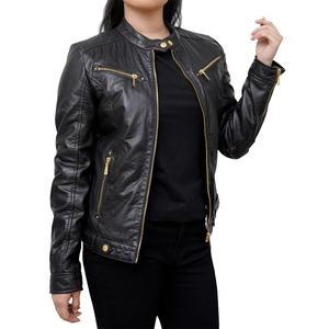 High Quality Genuine Breathable <b>Leather</b> <b>Jackets</b> Best Price Women's <b>Winter</b> <b>Leather</b> <b>Jacket</b> Wholesale Luxury Material <b>Jackets</b> - Product Image 2