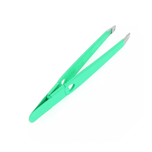 Pinzas para Cejas de 3.54 Pulgadas, Color Verde, Acero Inoxidable Alemán, Pinzas para Maquillaje de Cejas para Salón de Belleza - Product Image 3