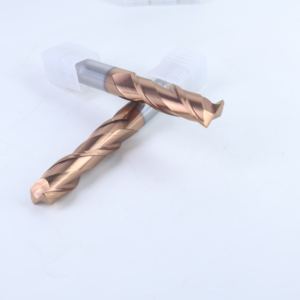 Fresa a Doppia Scanalatura in Carburo Solido con Punta Arrotondata, Utensile di Precisione per Fresatura CNC per Macchine da Taglio del Legno - Product Image 3