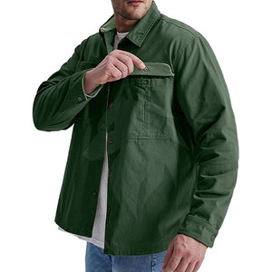 Meilleur prix Col haut Chemises décontractées cargo en coton pour hommes Taille XL Matériau polaire respirant Conception personnalisée Motif imprimé - Product Image 6