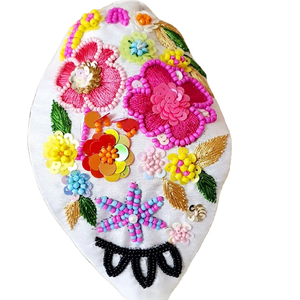 Diadema de Tela Estilo Pascua Personalizada, Diadema de Terciopelo con Lentejuelas Bordadas de San Petersburgo - Product Image 1