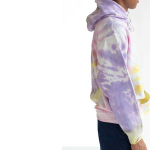 Wholesale Breathable Solid Winter Men's Cotton Blended Fleece <b>Tie</b> <b>Dye</b> <b>Hoodies</b> Customized High Quality - Product Image 6