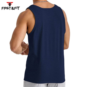 Logotipo personalizado Ropa activa Gimnasio Entrenamiento Deportes Culturismo Alta calidad Cómodo Hombres Camiseta sin mangas Precio barato Fitness Hombres Camisetas sin mangas - Product Image 3