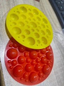 Moule à chocolat en silicone de qualité supérieure, forme ronde, qualité alimentaire, compatible four, micro-ondes, lave-vaisselle et congélateur - Product Image 3