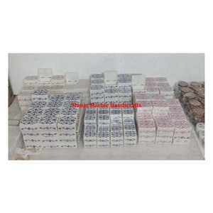 Modern & Stylish Handmade Marble Inlay <b>Box</b> with MOP Stone Craft Super Special Gifting Packaging Limited Addition Them - Product Image 2