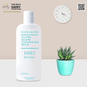 Lait nettoyant doux pour le visage Ultra Glow, formule 100% à base de plantes, flacon de 120 ml, pour spa, vente en gros, nouveauté - Product Image 2