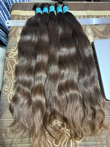 ผมดิบอินเดียคุณภาพสูงโดยไม่ใช้สารเคมีใดๆไม่พันกันไม่หลุดผมธรรมชาติแบบไม่หลุดร่วง - Product Image 2