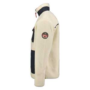 แจ็คเก็ตขนแกะขั้วโลกมีกระเป๋าพิเศษมีซิปคอตั้งแบบคลาสสิกสำหรับผู้ชายแจ็คเก็ตสวมใส่สบายทนทานระบายอากาศได้ดี - Product Image 4