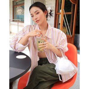 Borsa a secchiello da donna Vintage 3CE con vera pelle e fodera imbottita in poliestere stile donna - Product Image 3