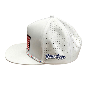 Gorras Deportivas de Golf, Impermeables, con Orificios Cortados con Láser, Visera Plana, Gorras de Béisbol Personalizadas con Logotipo Bordado o de Goma PVC - Product Image 1