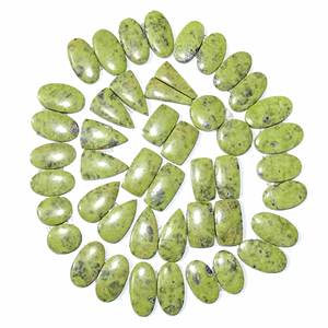 Par de piedras preciosas sueltas de cabujón de atlantita Natural de grado AAA de alta calidad para la fabricación de joyas, precio al por mayor suelto de piedras preciosas - Product Image 2