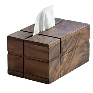 Distributeur de serviettes carrées modernes faites à la main en bois de qualité supérieure pour salle à manger cuisine chambre voiture décor boîtes à mouchoirs - Product Image 3