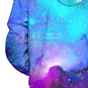 เสื้อฮู้ดผ้าฝ้ายผสมสีแบบซับลิเมชันออกแบบโลโก้ได้ตามต้องการ - Product Image 6