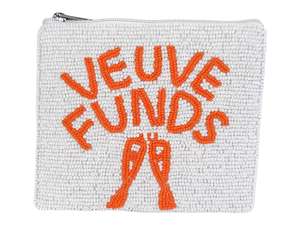 Classic Beaded Coin Purse Pearl and Diamond Beaded Make up Bag Wedding or Party Gift for Her - Product Image 3