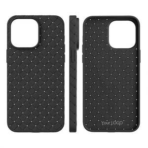 Funda de TPU de Lujo Tejida a Prueba de Golpes con Soporte de Anillo Magnético para Teléfono, Venta al por Mayor para 16 Pro Max Plus 17 - Product Image 3