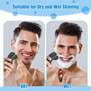 Paquete de 6 cabezales de repuesto para afeitadora con triple cuchilla y cepillo de limpieza para uso facial - Product Image 3