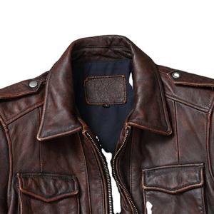 Nouvelle veste en cuir tanné élégante et tendance pour hommes, de haute qualité, confortable, vêtements de rue, automne, moto et course automobile - Product Image 2