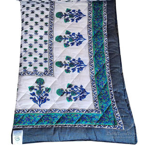 Edredón ligero hecho a mano con un hermoso color y diseño Bloque de mano Impreso Jaipur Edredón Algodón Rajai - Product Image 1