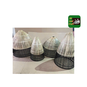 Lámpara colgante de bambú natural 100%, decoración interior ecológica hecha a mano para el hogar - Product Image 5