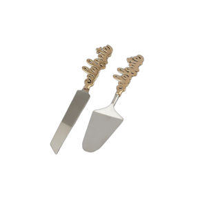 Calidad superior, compra al por mayor a bajo precio en la India, hermosos cuchillos de Pastel de Bodas de acero inoxidable y juego de servidores para Cafe Hotel - Product Image 1