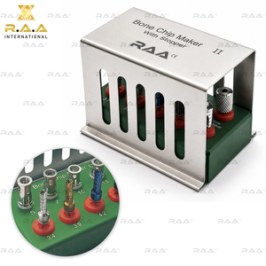 Kit de fabrication de copeaux osseux pour implants dentaires R.A.A. INTERNATIONAL II, kit de collecteur d'os avec bouchon, modèle 10 pièces RAA-141, garantie 3 ans, en métal - Product Image 5